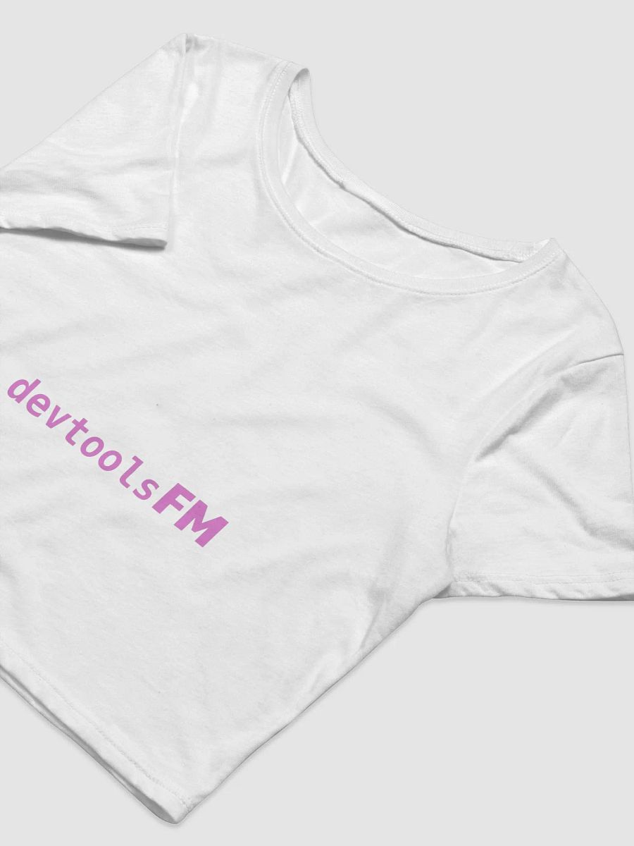 White Brand Crop Tee product image (3)