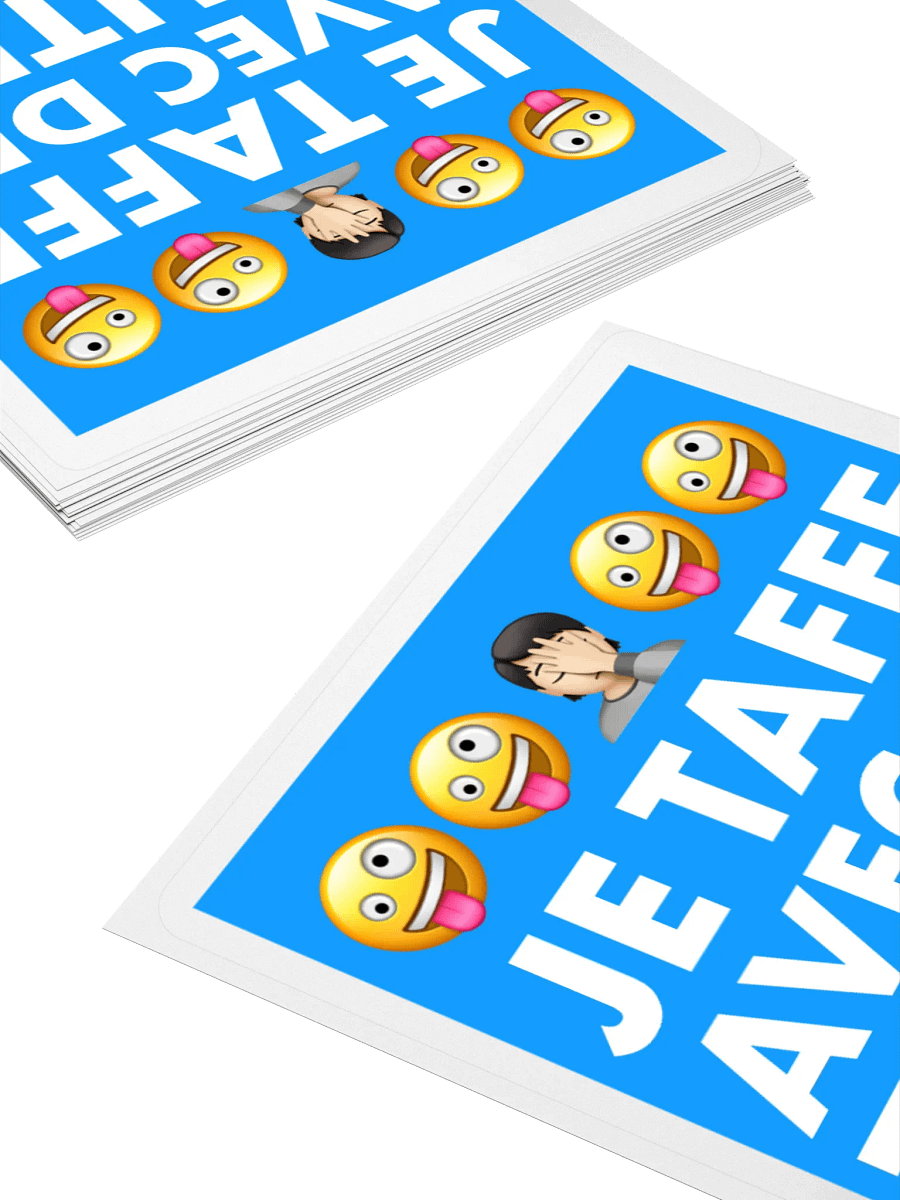 Je taffe avec des teuteu • Working with dummies Start up blue edition Sticker product image (4)