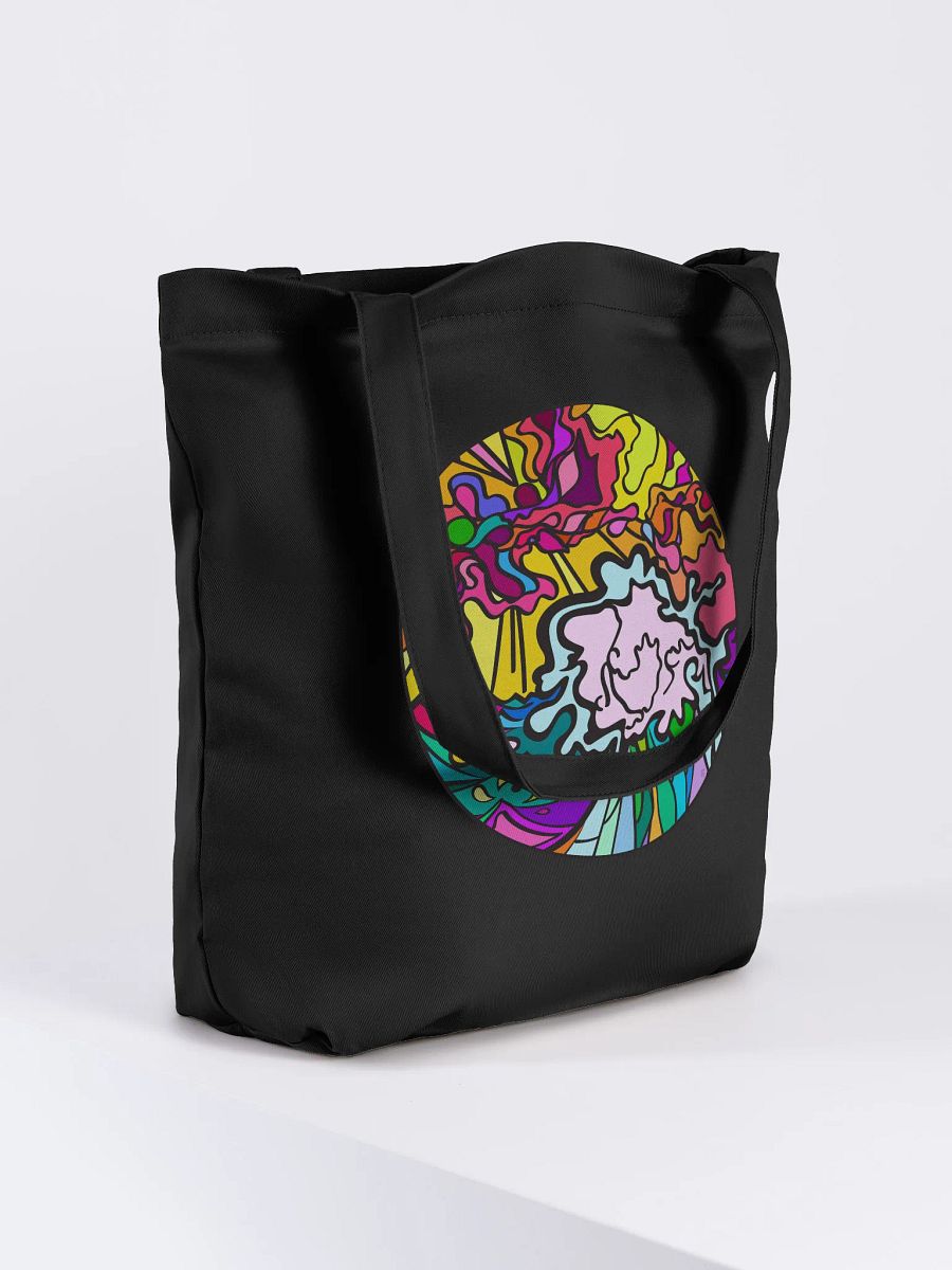 Vibrant Mosaic Eco Tote – Wave at Sunset product image (2)