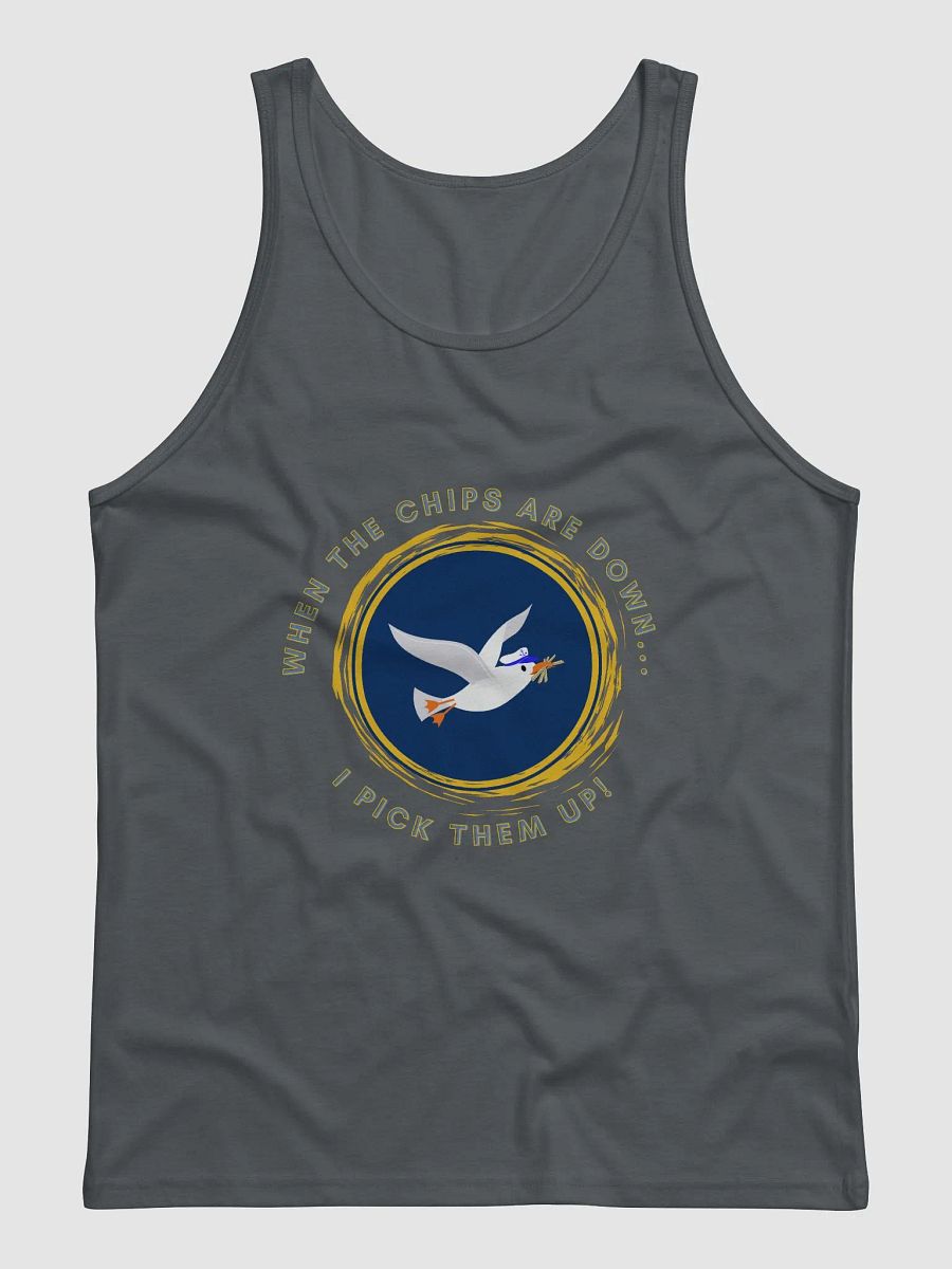 When the Chips are Down I Pick Them Up! Tank Top in Dark Colours product image (4)