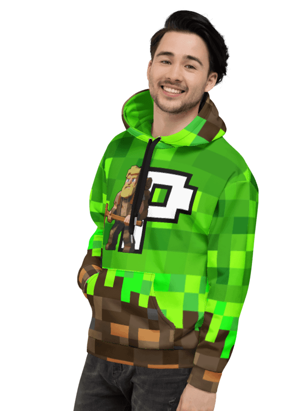 Patient PixelZ P Logo Eco-Friendly Unisex Adult Hoodie (PixelZ My Craft) product image (5)
