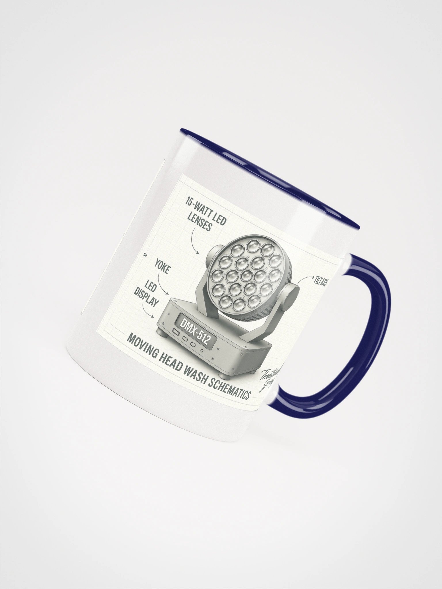 Theatrically Jerry: "Moving Head Wash Schematics" Coffee Mug product image (10)