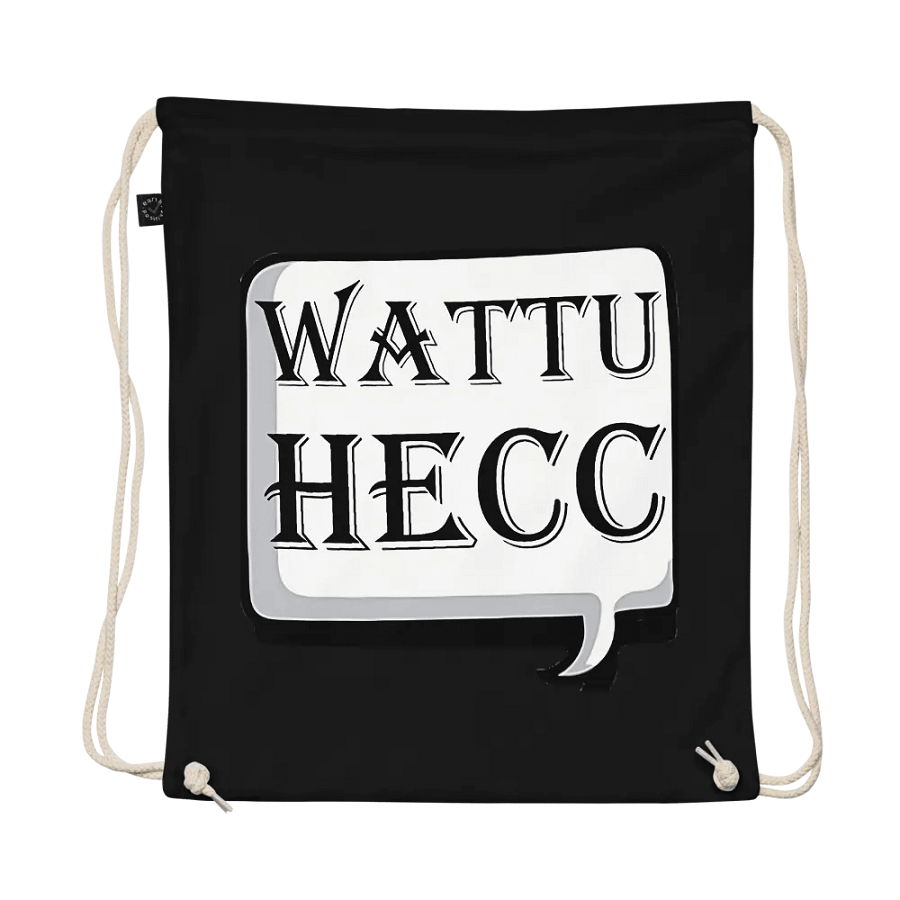 wattuhecc EarthPositive Organic Cotton Drawstring Bag product image (1)