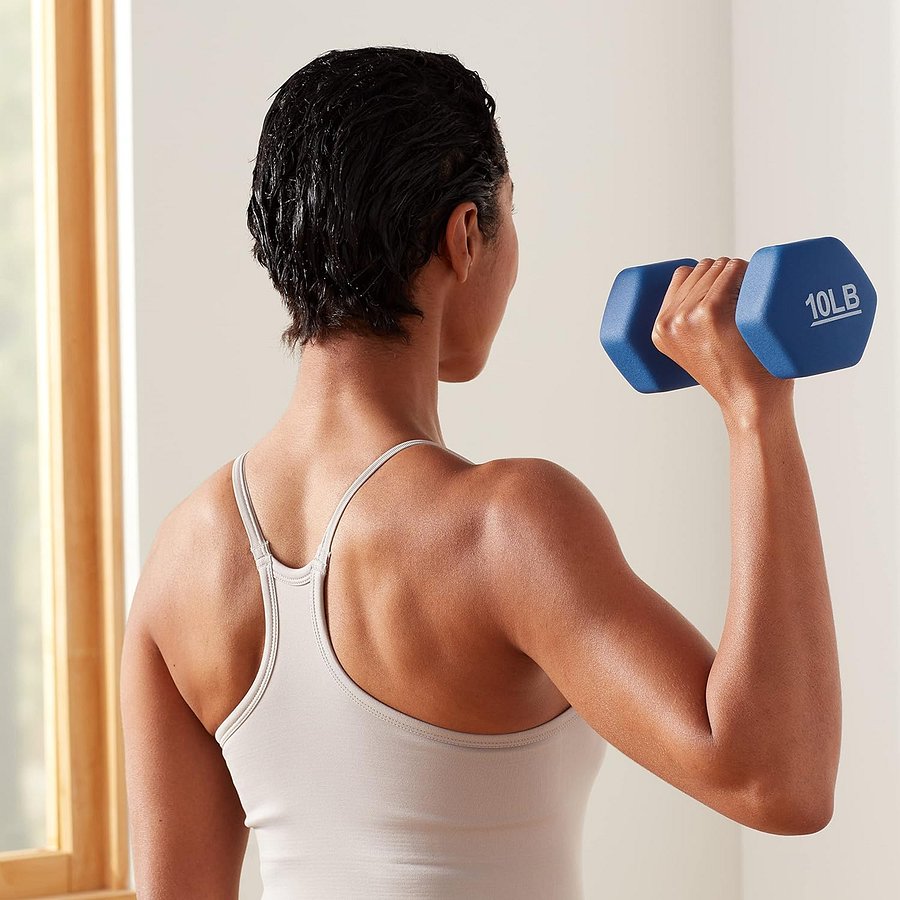 Workout Dumbbell Hand Weight Neoprene Coated Hexagon product image (3)