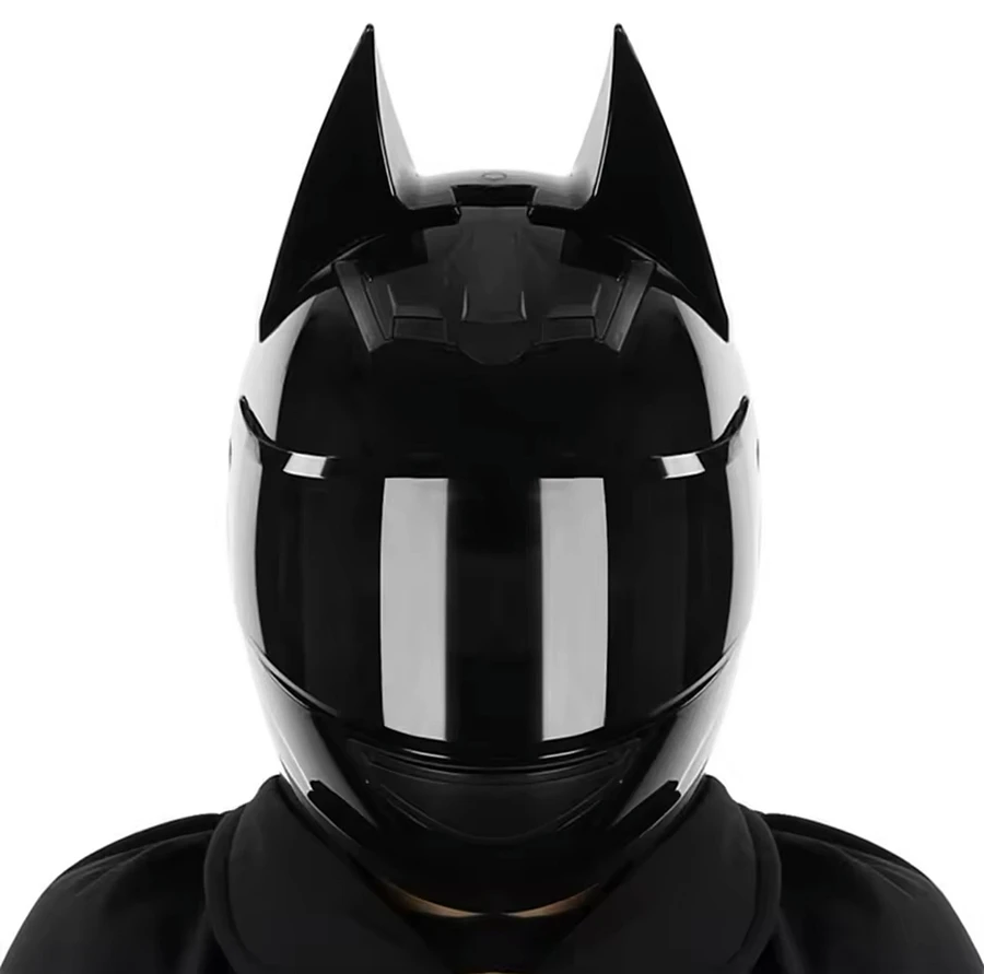 Batman ears moto helmet product image (2)