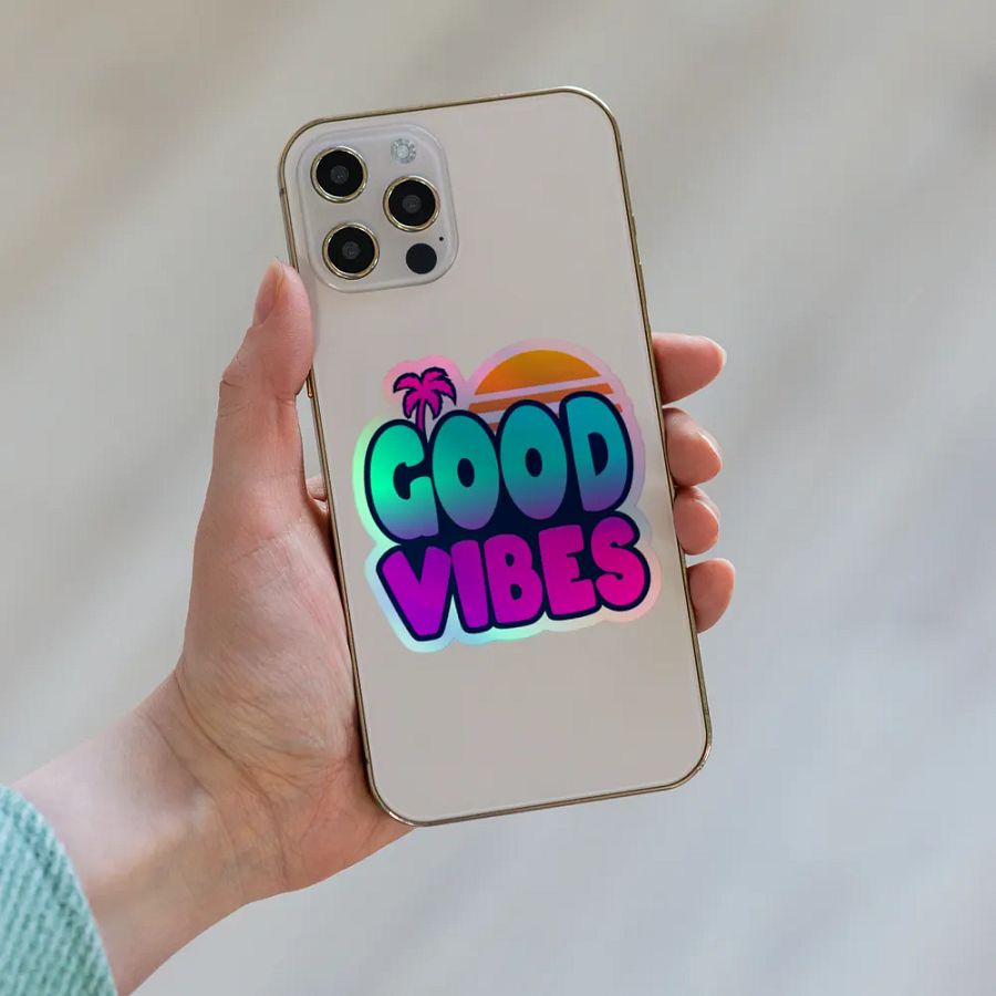 HOLOGRAPHIC GOOD VIBES product image (8)