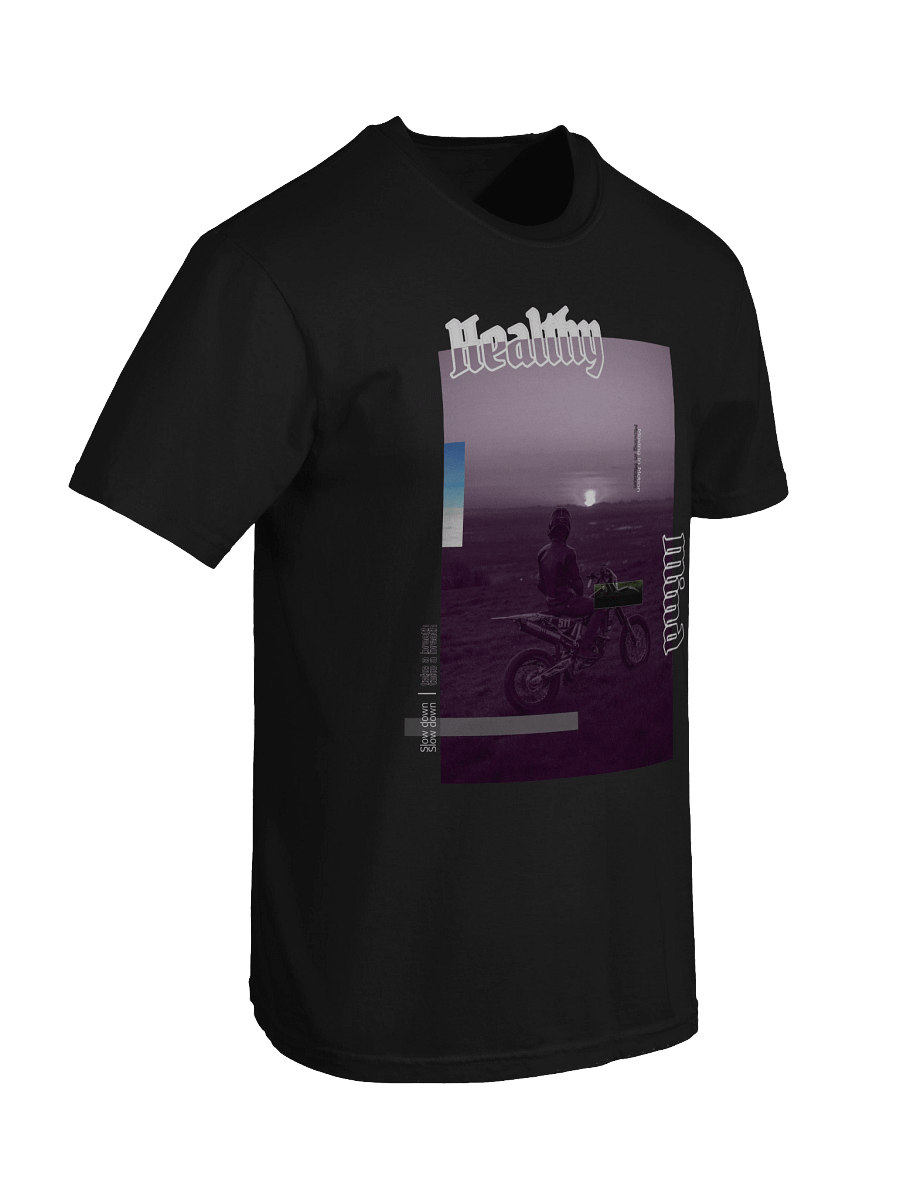 Healthy Mind, Dirt Bike Sunset Glitch | Shirt product image (5)
