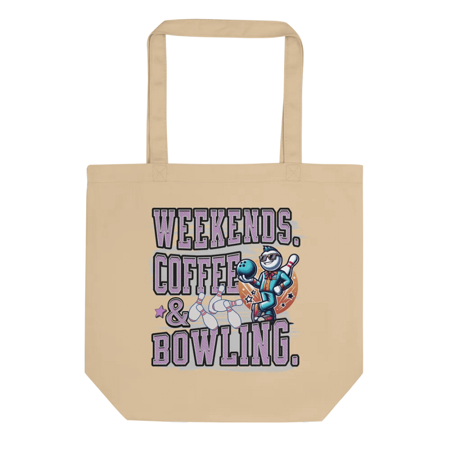 Weekends Coffee And Bowling Vibes Tote Bag product image (1)