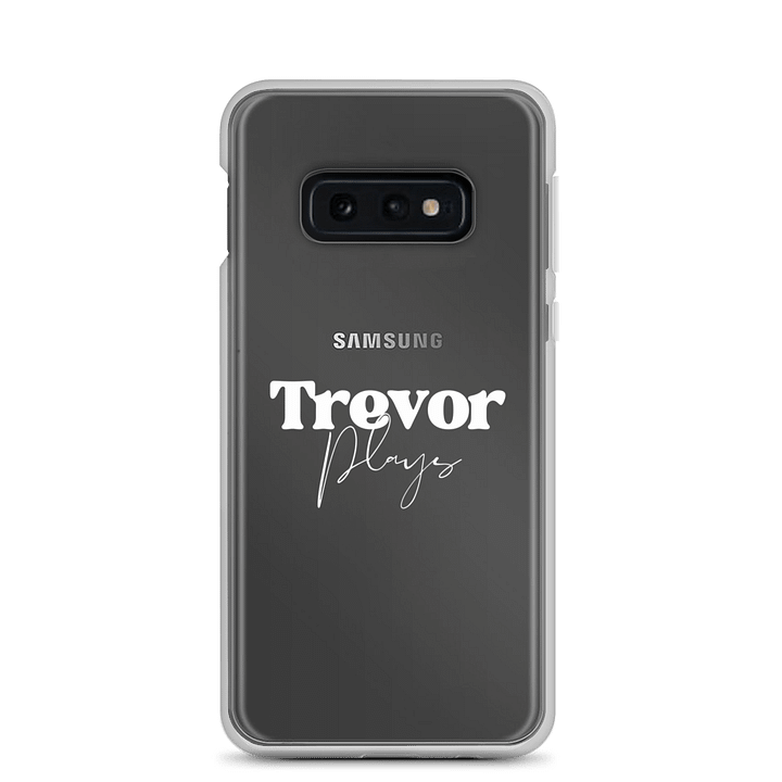 Stylish White Text Clear Case for Samsung® product image (1)