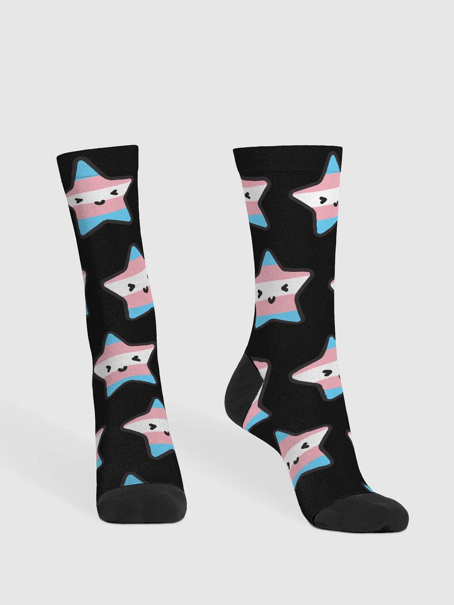 Trans Pride Lucy Black Socks product image (2)