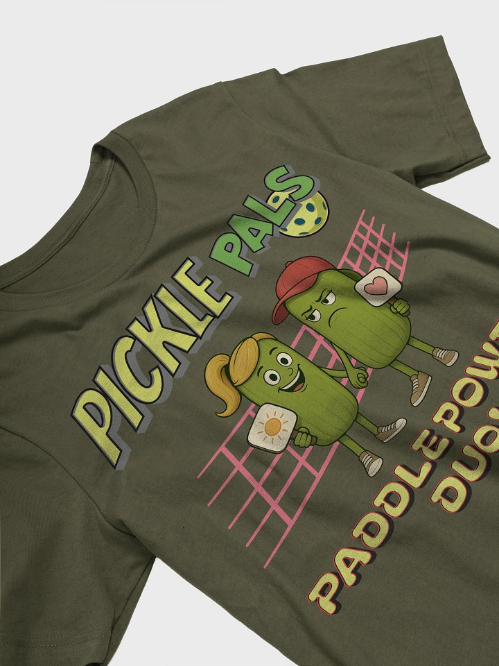 Pickle Pals Couple Paddle Power Pickleball T-Shirt product image (2)