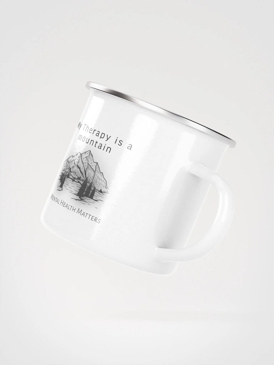 My Therapy is a mountain - Enamel mug product image (4)