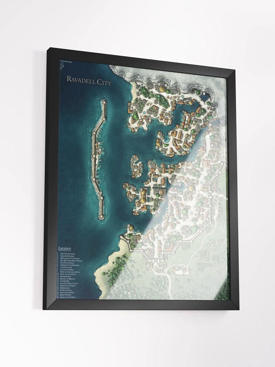 Ravadell City Framed Poster 16'' x 20'' product image (3)