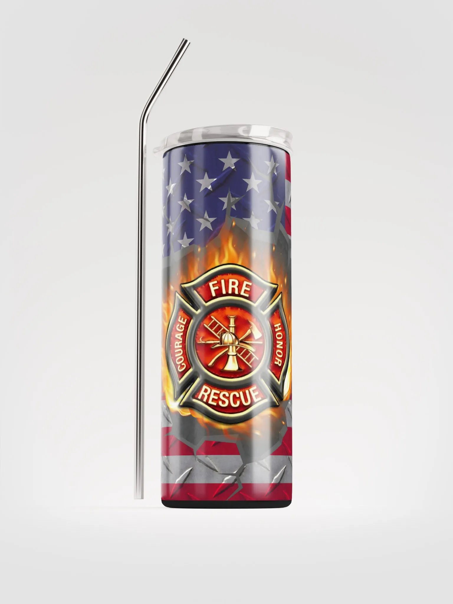 Courage Fire Honor Tumbler product image (1)