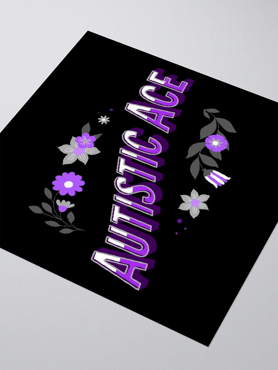 Floral Autistic Ace Sticker product image (7)