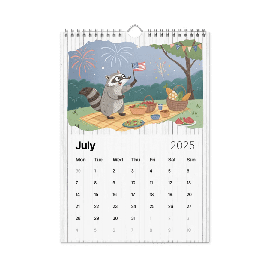 ADORABLE ANIMALS WALL CALENDAR 2025 product image (7)