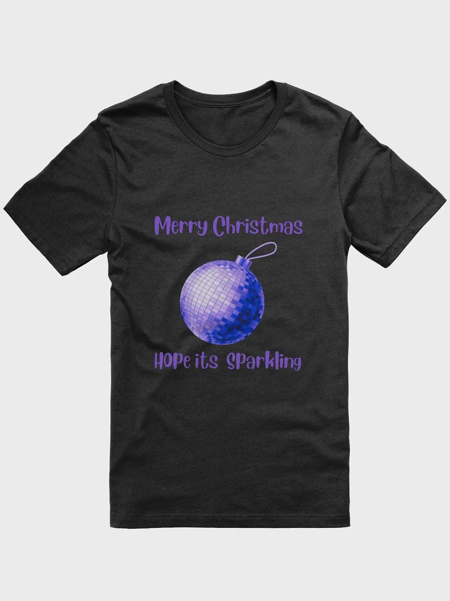 Sparkling Mirrorball Bauble Christmas T-Shirt -Purple product image (6)