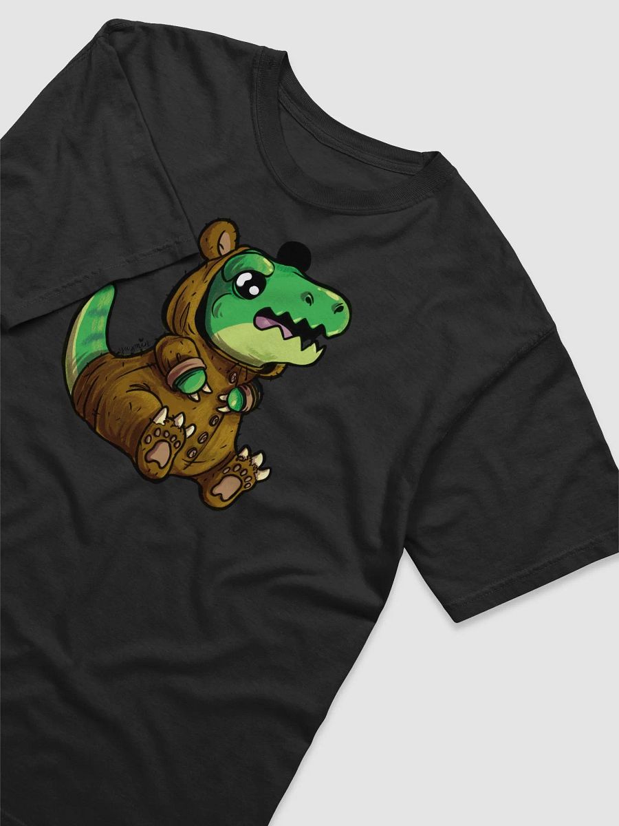 Young T-Rex in Teddy Bear Pajamas T-Shirt - Whimsical Dinosaur Apparel product image (3)