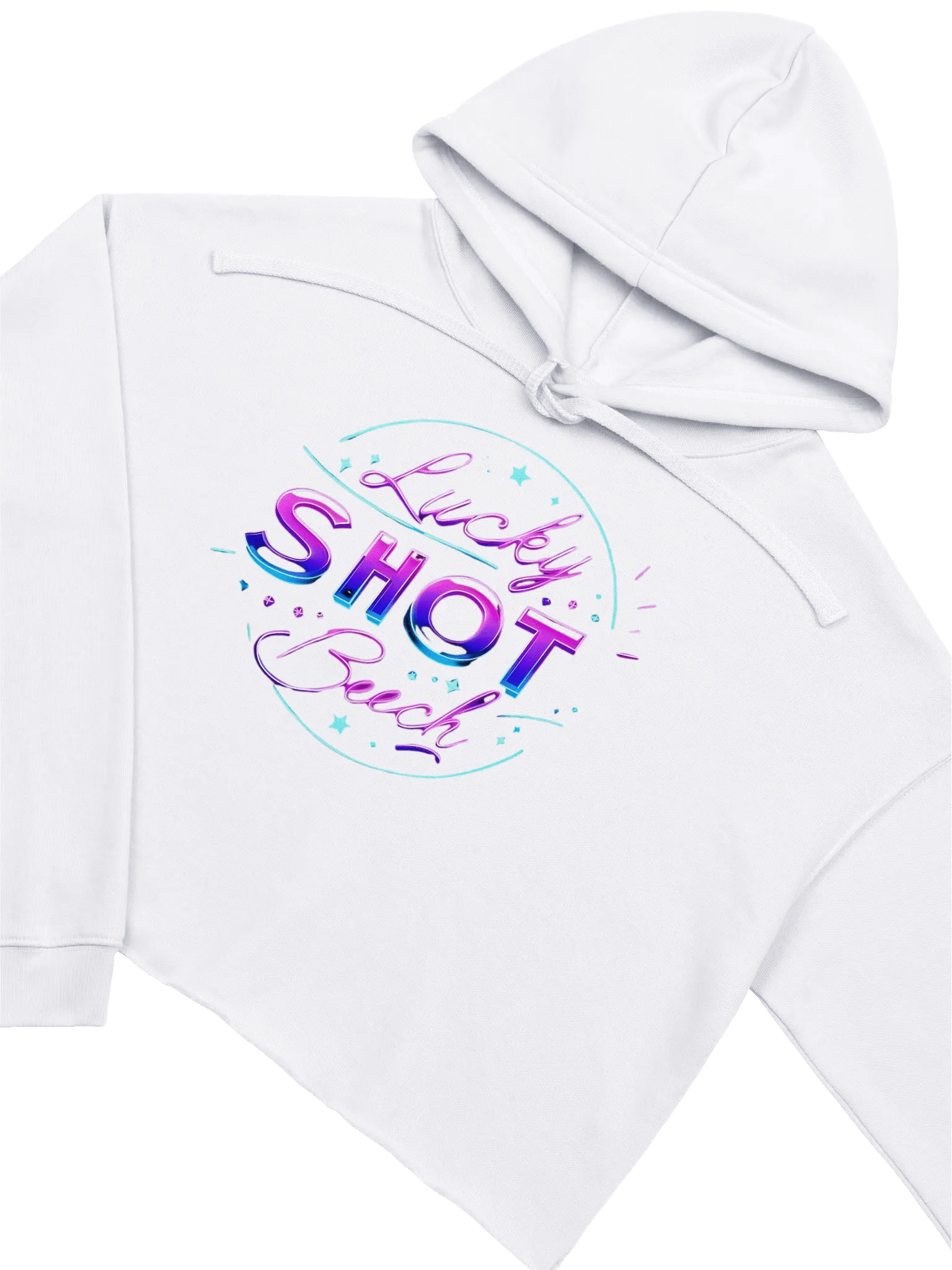 LuckyShotBeech Neon Dreamer Crop Hoodie product image (3)