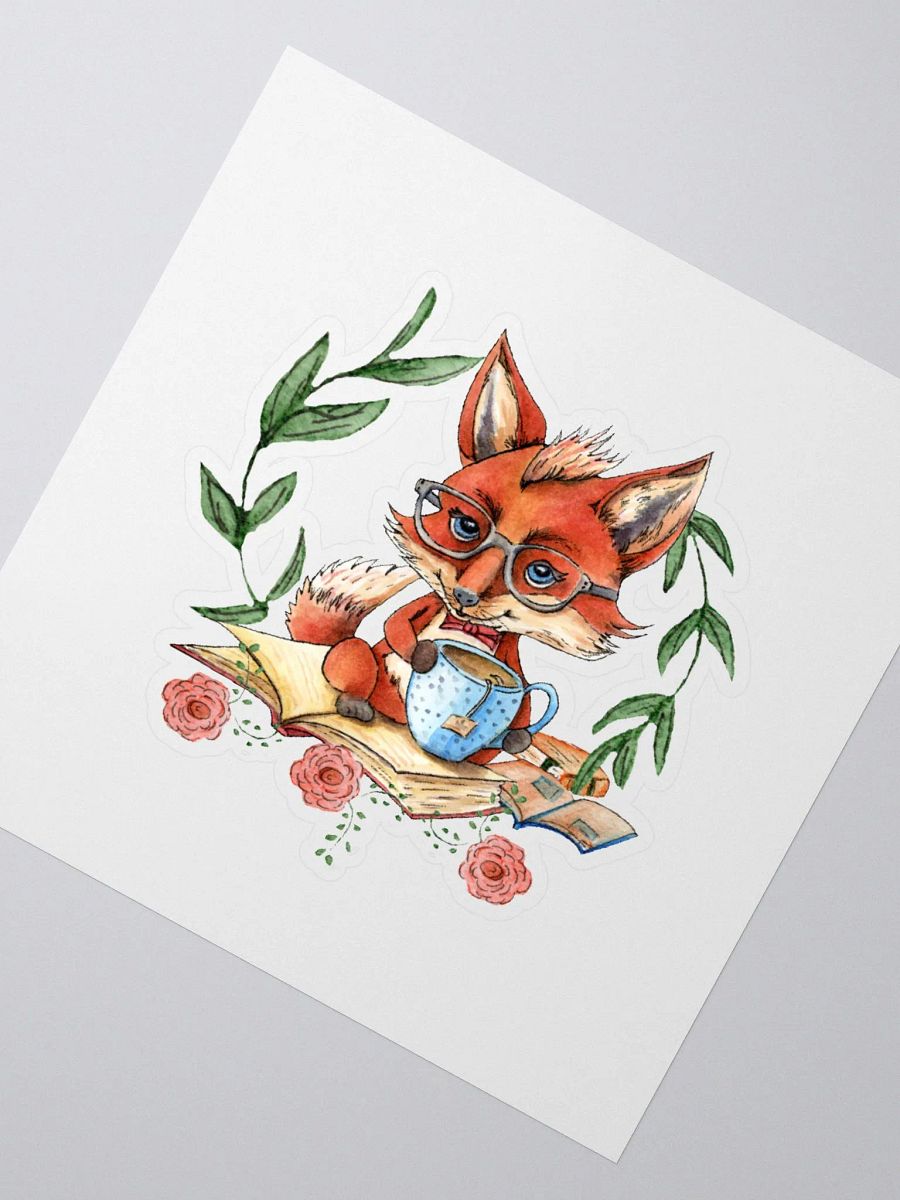 Tea Time Fox Sticker product image (2)