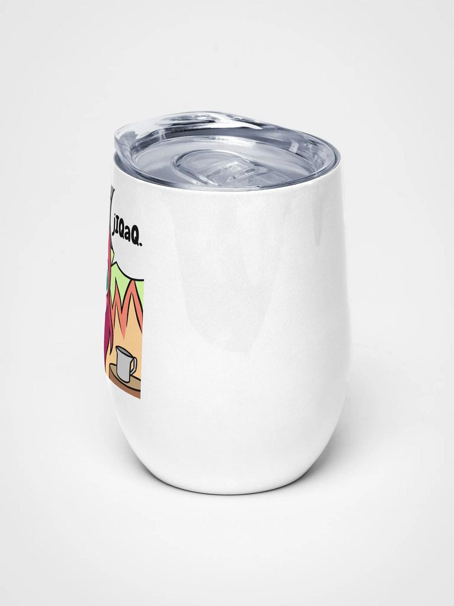 Klingon Pop "This Is Fine" Emote Wine Tumbler product image (5)