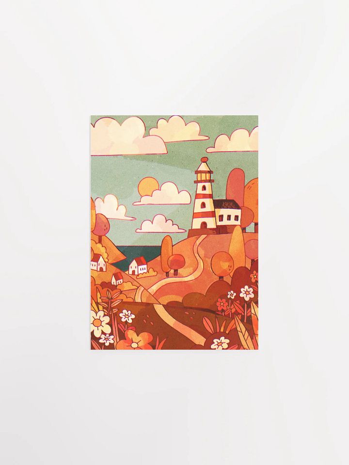 Autumnal Lighthouse Print product image (2)