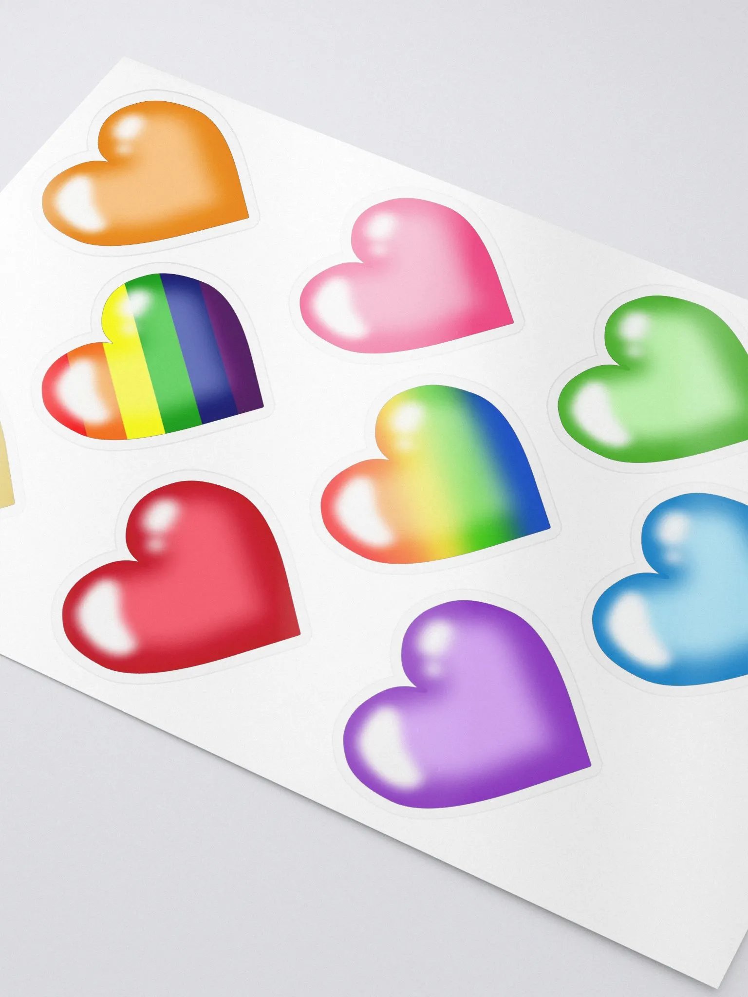 Rainbow Hearts Sticker product image (3)