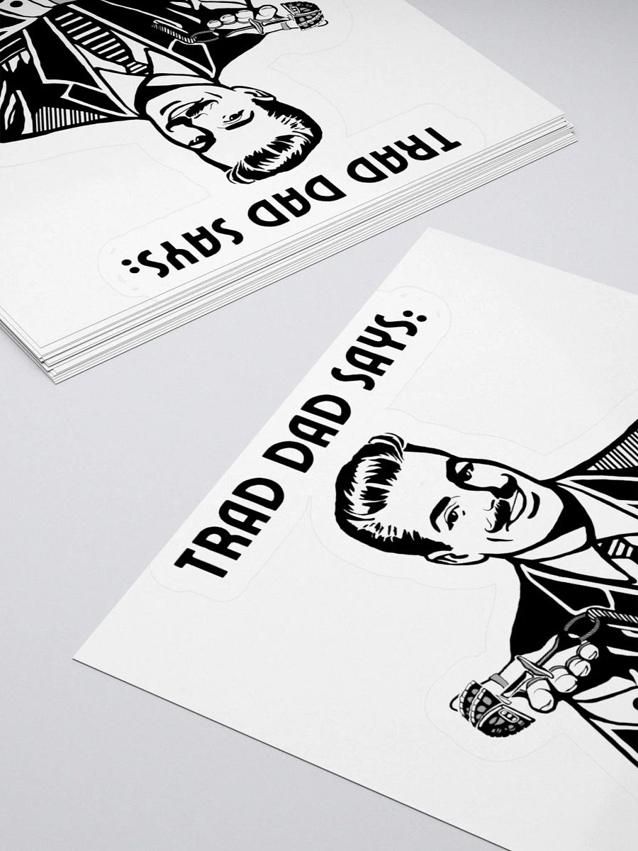 Trad Dad - Kiss-Cut Silhouette Sticker product image (12)