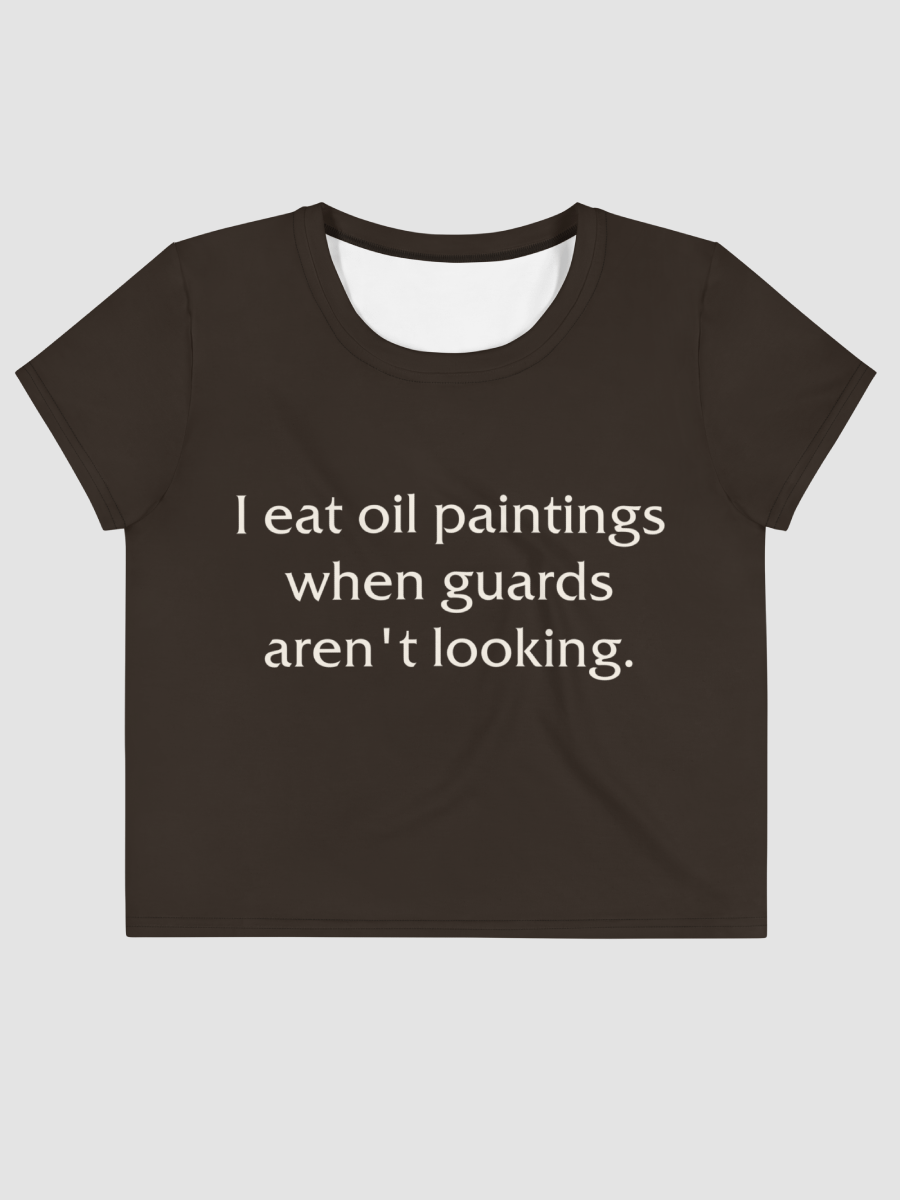 I eat paintings crop tee product image (2)