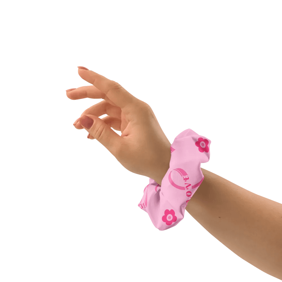 Hopeful Pink Ribbon Scrunchie product image (3)