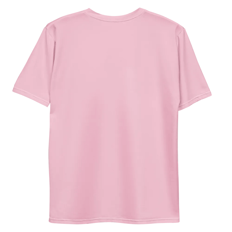 Plain Light Pink Soft Summer Men's Crewneck Polyester Heavyweight Premium T-Shirt by Treasure Pie product image (10)
