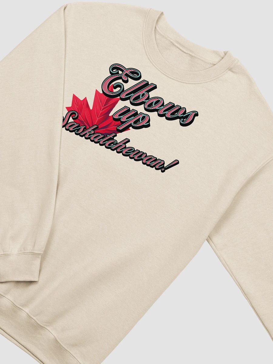 Elbows Up Maple Leaf Saskatchewan Crewneck product image (20)