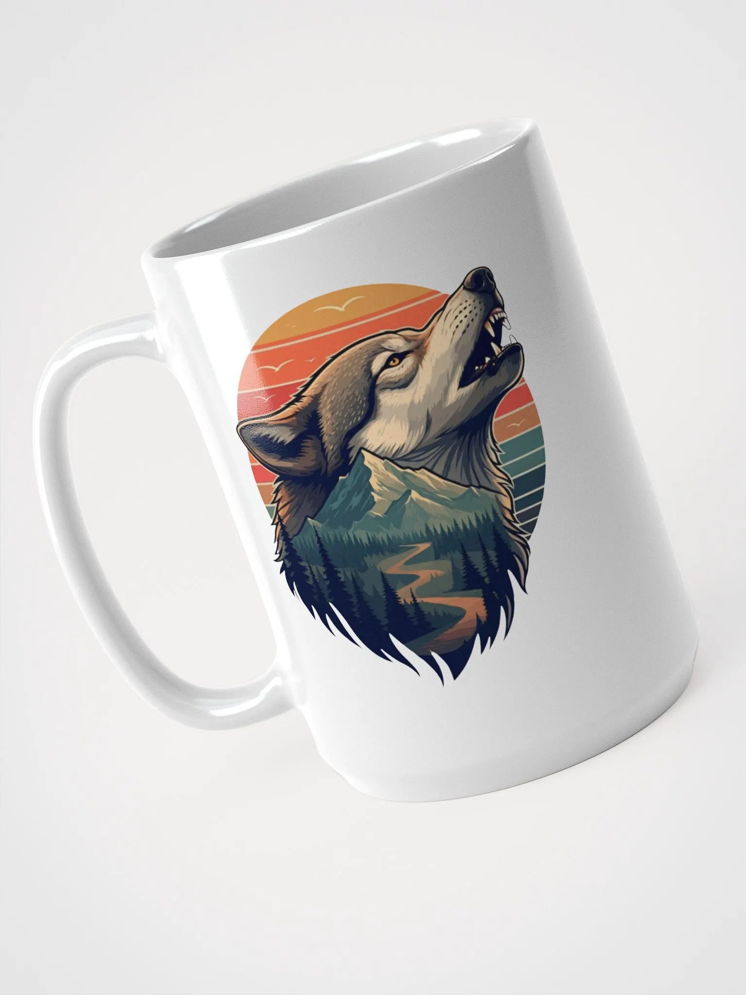 Howling Wolf Landscape Mug product image (3)