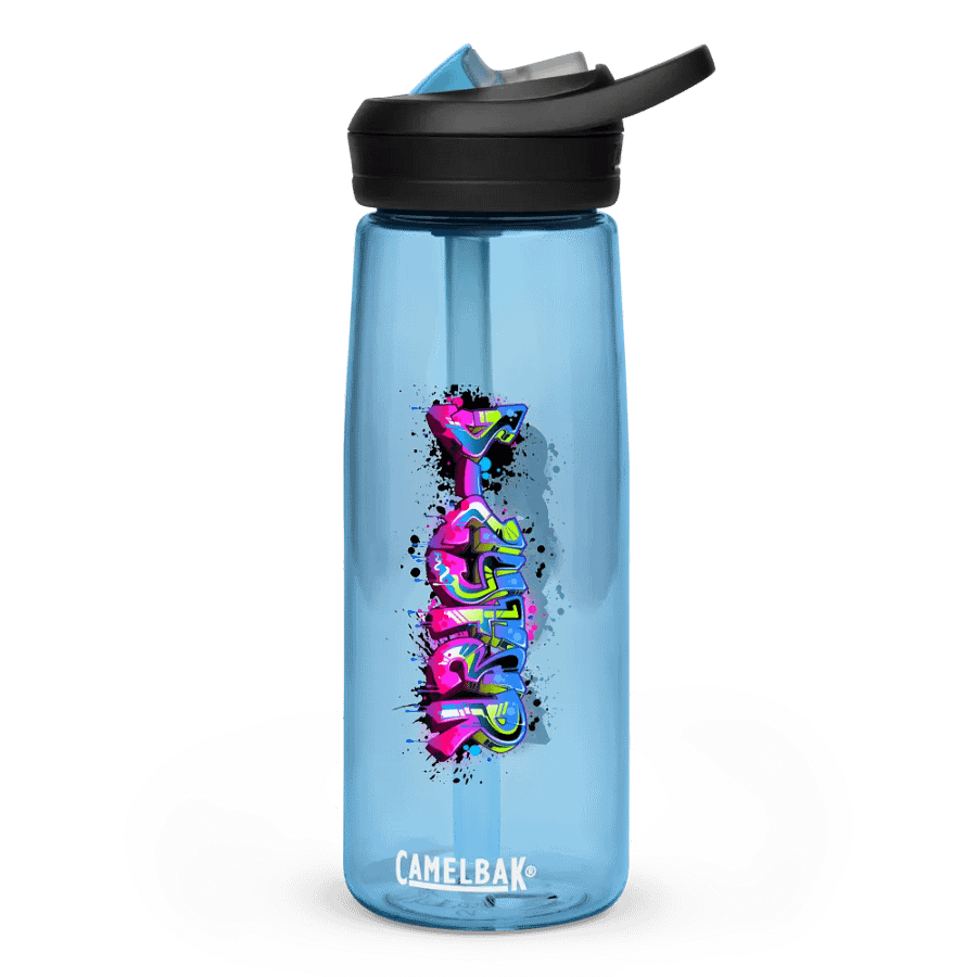 D-cyfer Logo Graffiti DNA Double Helix Sports Water Bottle product image (4)