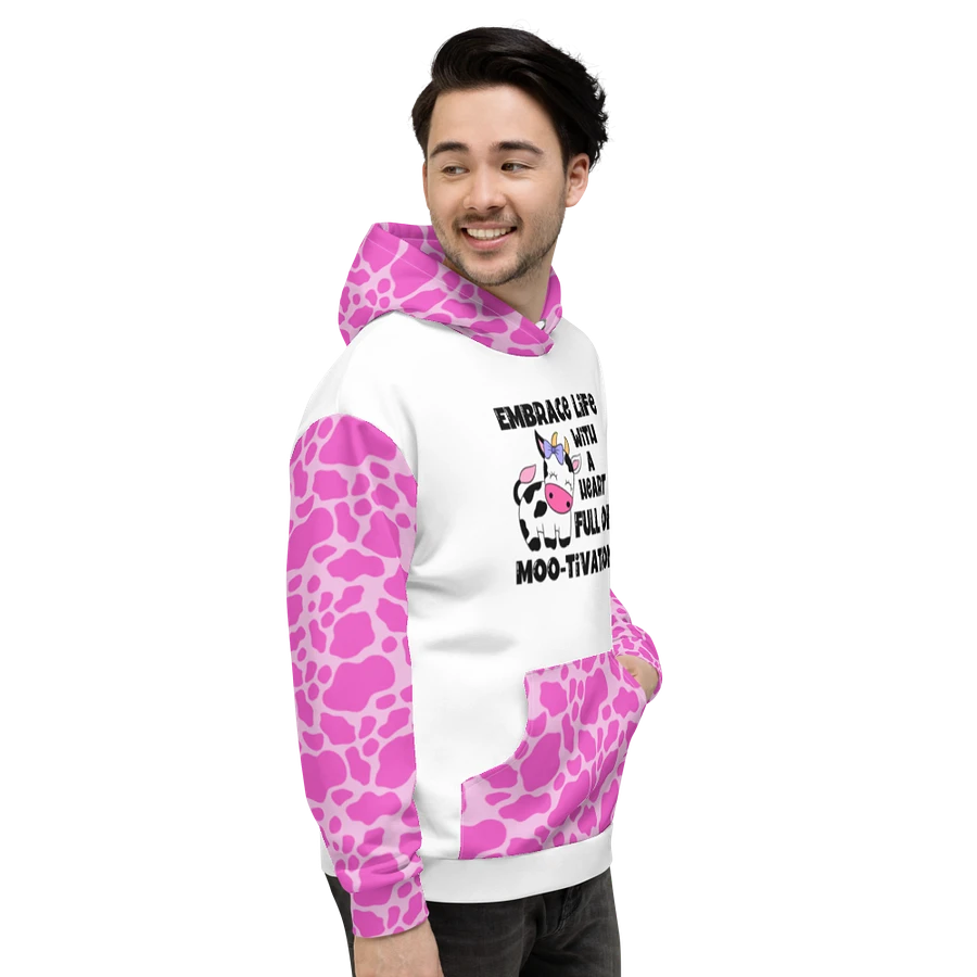 Mootivation Pink Cow Hoodie product image (8)