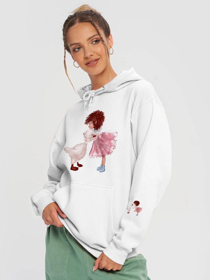 Little Girl and Duck Unisex Hoodie product image (2)