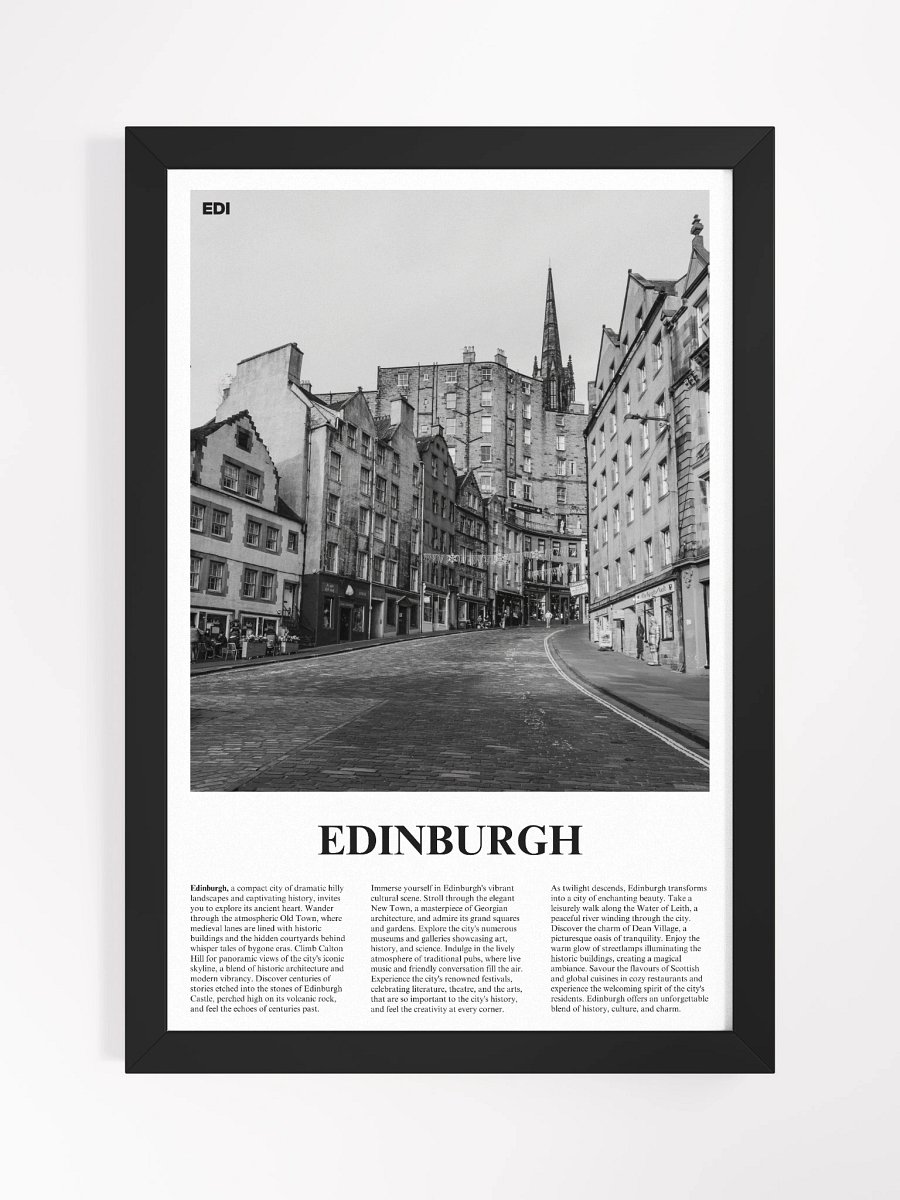Edinburgh 03 Newspaper Poster | Framed product image (5)