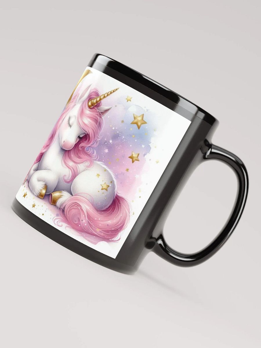 Black Glossy Mug ( unicorn ) product image (7)