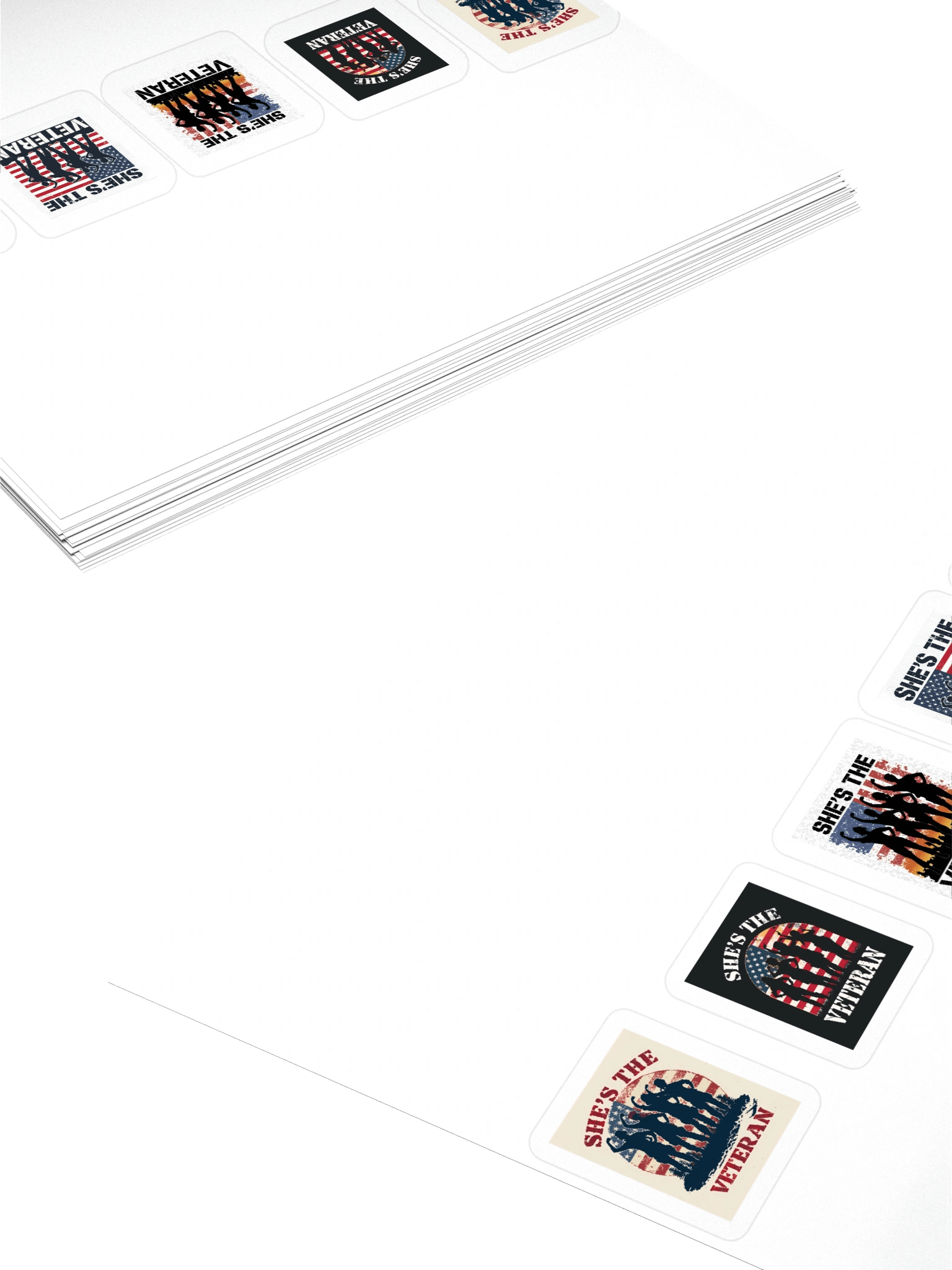 She’s The Veteran Vinyl Stickers product image (4)