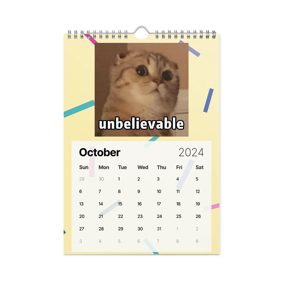 Wall Calendar (2024): Meme Cats product image (16)