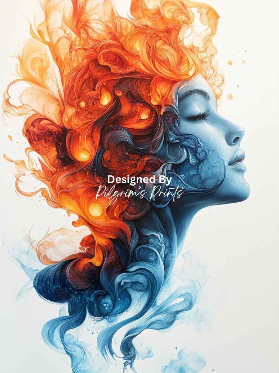 Fire and Ice Dreams - 9x12 product image (1)
