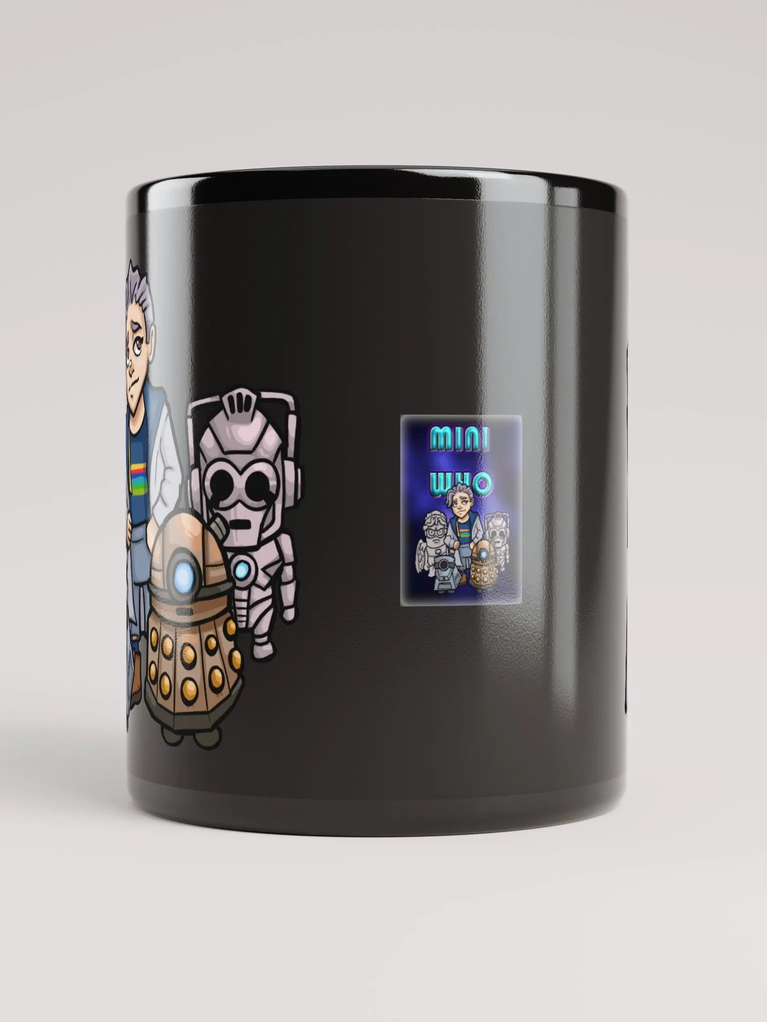 K9 Mini Who Black Glossy Mug product image (10)
