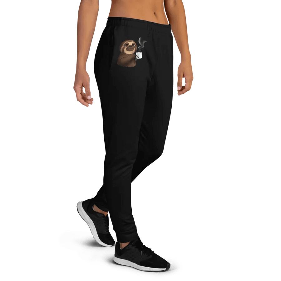 Sloth Serenity Women's Black Joggers product image (4)
