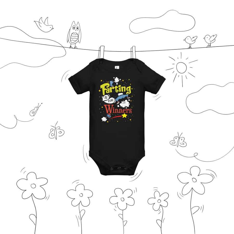 Farting Is For Winners baby onesie product image (11)