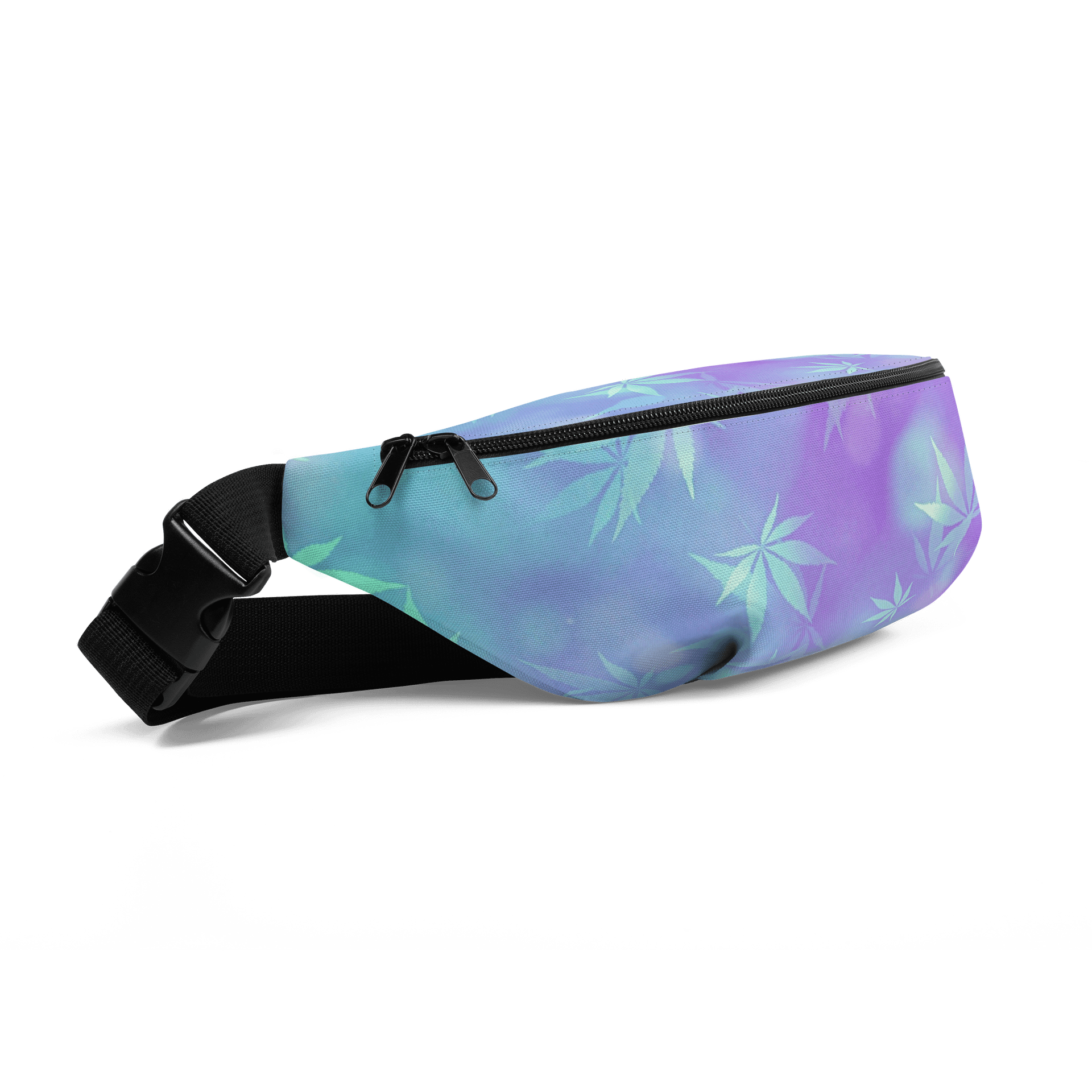 Pastel Cannabis Leaf Fanny Pack – Chill Style on the Go product image (3)