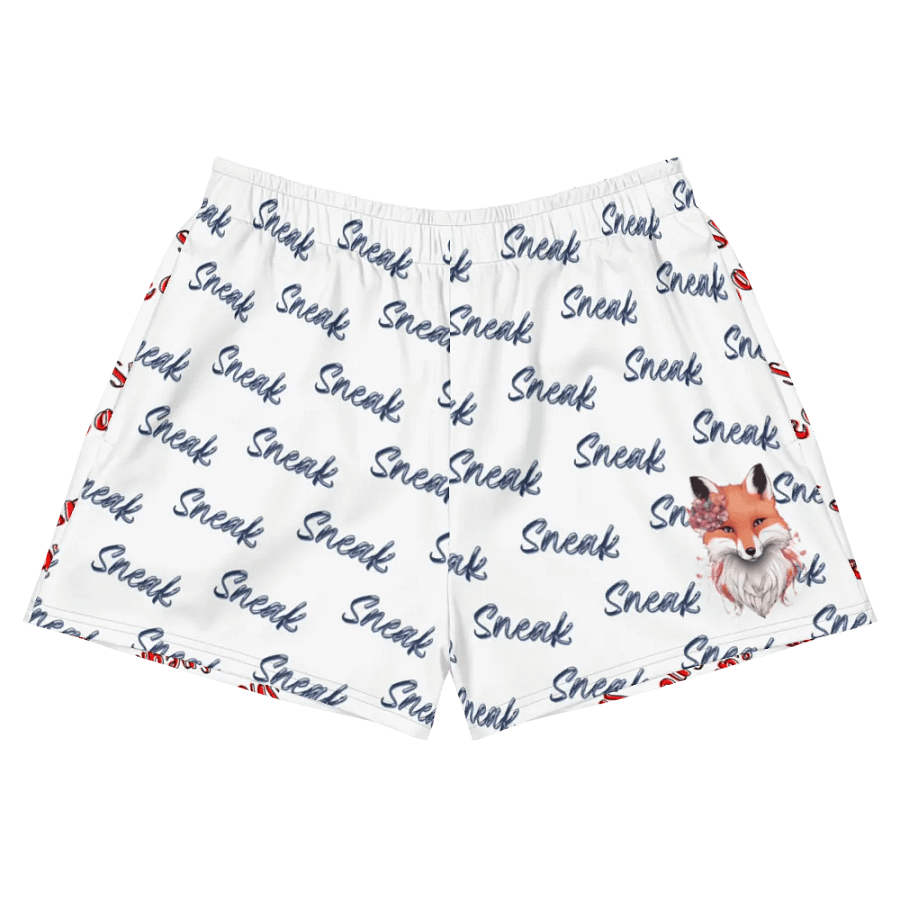 Flower Fox All Over Print Women's Shorts - Black product image (5)