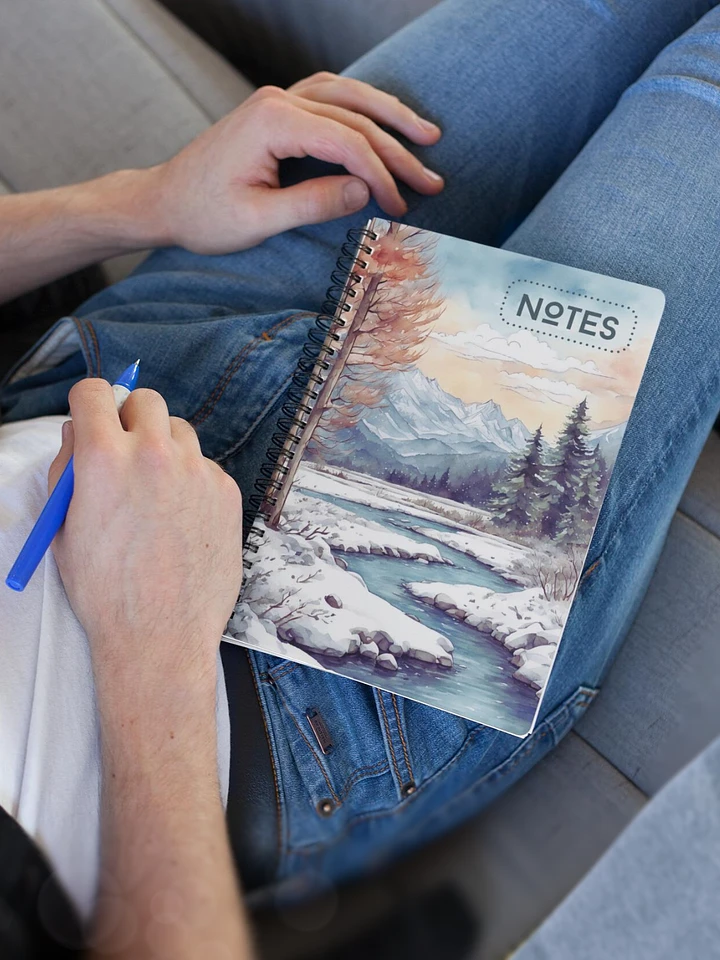 Winter mountain river Notebook product image (1)