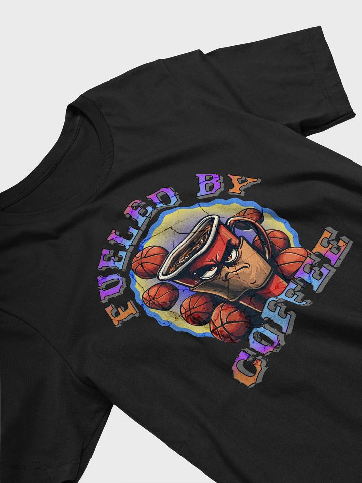 Fueled By Coffee Basketball Cartoon T-Shirt product image (2)
