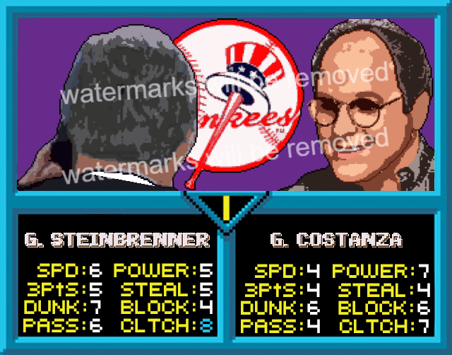 NBA Jam Digital Custom Pop Art / TV / Seinfeld / Steinbrenner product image (1)