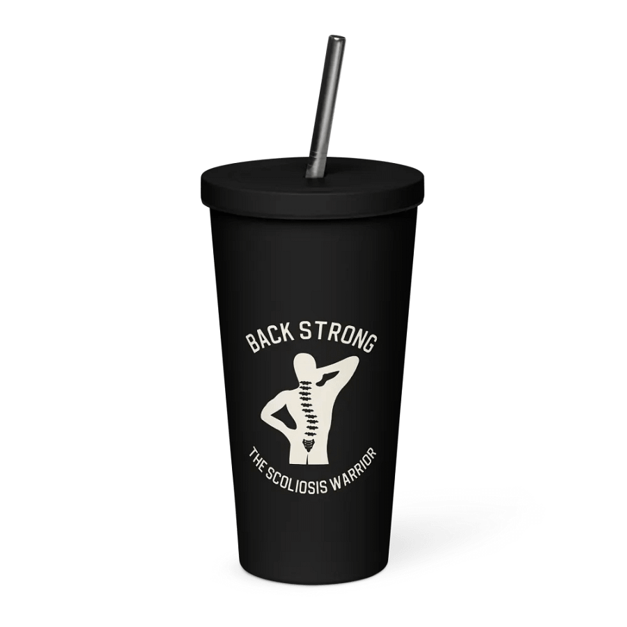 Back Strong 20 oz. Insolated Cup: Black product image (1)